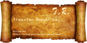 Treszler Renáta névjegykártya