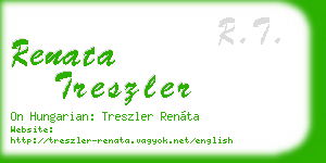 renata treszler business card